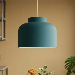 Lampadari Cucina-Vivida International Vivida bottone petrolio lampadario per cucina moderna led dimmerabile con telecomando