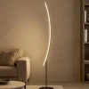 Lampade Da Terra-Vivida International Vivida bow lampada da terra ad arco nera moderna led 3000k