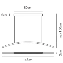Lampadari Moderni-Vivida International Vivida bow lampadario moderno nero per sala da pranzo 3000k 4000k