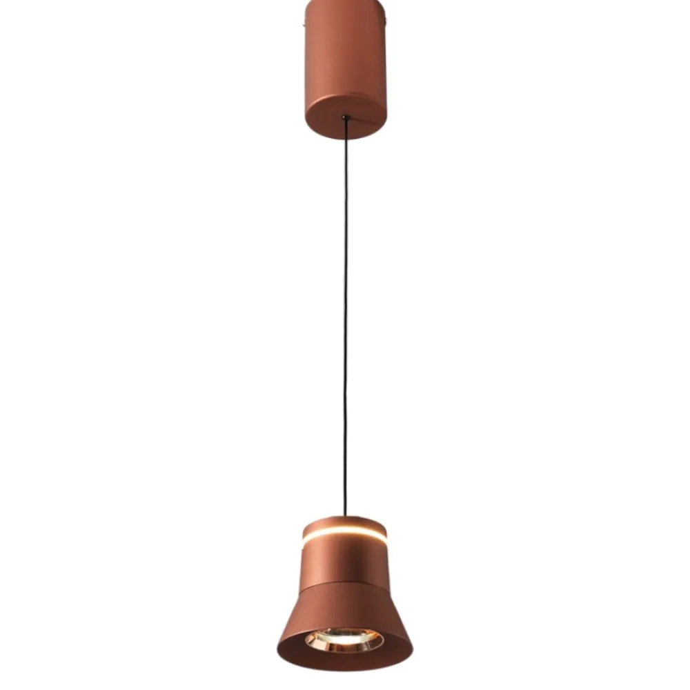 Lampade A Sospensione-Vivida International Vivida cloche lampada a sospensione caffe led 6w 3000k