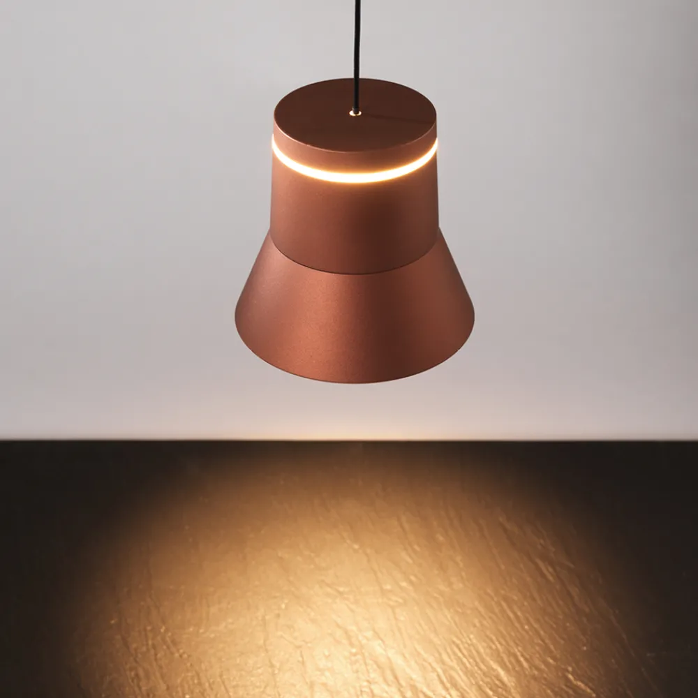 Lampade A Sospensione-Vivida International Vivida cloche lampada a sospensione caffe led 6w 3000k