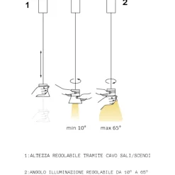Lampade A Sospensione-Vivida International Vivida cloche lampada nera a sospensione led 6w 3000k