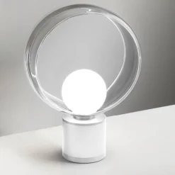 Abat Jour-Vivida International Vivida cosmit lampada abat-jour bianca da comodino design moderna h32cm