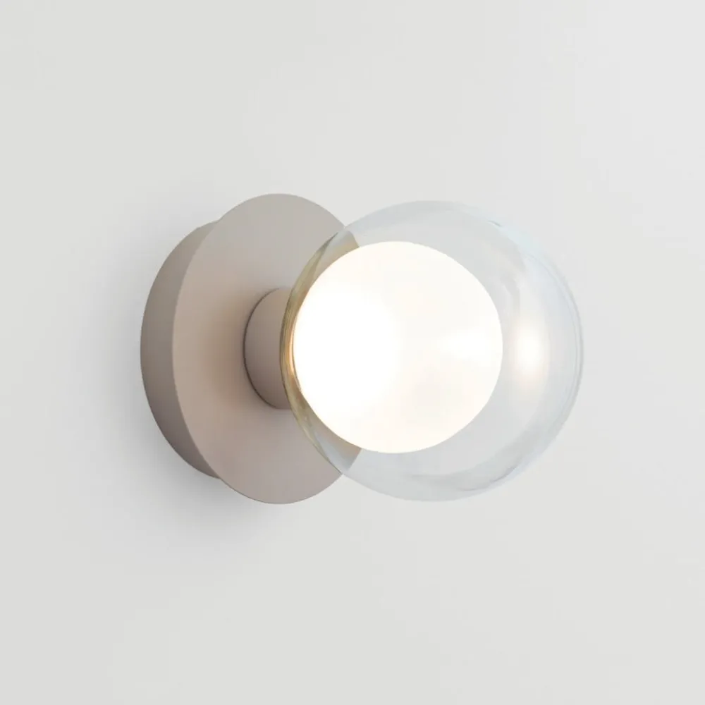 Applique Da Parete-Vivida International Vivida essence applique da parete champagne sfera vetro led 8w 3000k