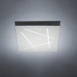 Plafoniere Moderne-Vivida International Vivida flat bianca plafoniera moderna led 51w 4000k quadrata