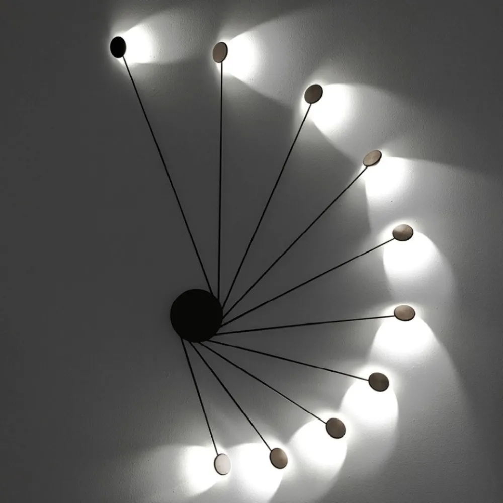Applique Da Parete-Vivida International Vivida helix applique bronzo led 20w 3000k moderna da parete soffitto