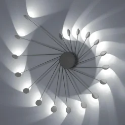 Plafoniere Moderne-Vivida International Vivida helix plafoniera moderna 36w 3000k titanio orientabile