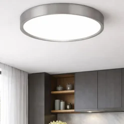 Plafoniere Moderne-Vivida International Vivida hera plafoniera moderna 50cm titanio led 40w cct dimmerabile