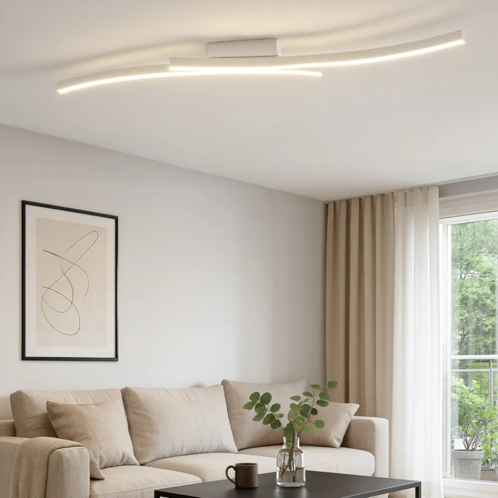 Plafoniere Moderne-Vivida International Vivida hyperbola bianca plafoniera led 40w 3000k 4000k design moderna
