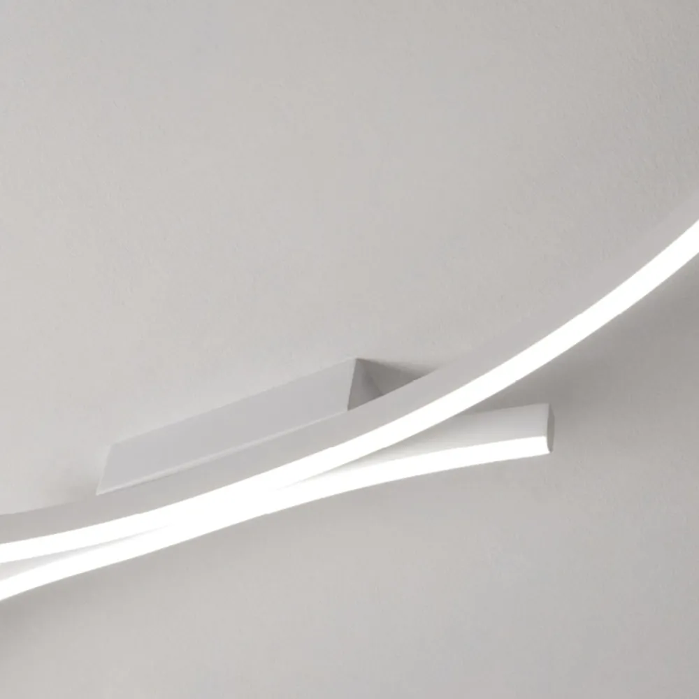 Plafoniere Moderne-Vivida International Vivida hyperbola bianca plafoniera led 40w 3000k 4000k design moderna