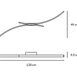 Plafoniere Moderne-Vivida International Vivida hyperbola sabbia plafoniera led 40w 3000k 4000k