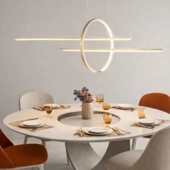 Lampadari Moderni-Vivida International Vivida in&out lampadario design colore sabbia moderno led 50w 3000k 4000k