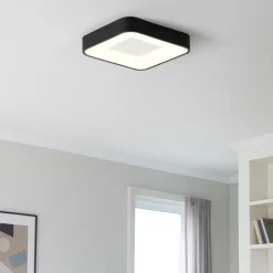 Plafoniere Moderne-Vivida International Vivida inner-s plafoniera 40 nera led 32w 3000k 4000k dimmerabile