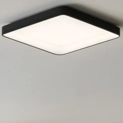 Plafoniere Moderne-Vivida International Vivida inner-s plafoniera 80 quadrata nera led 80w 3000k 4000k dimmerabile