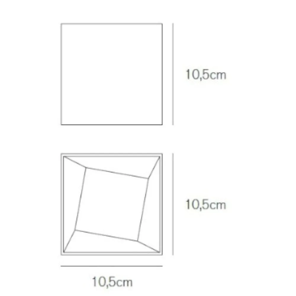 Faretti Da Esterno-Vivida International cube faretto da esterno 11.5w 3000k ip44 metallo bianco