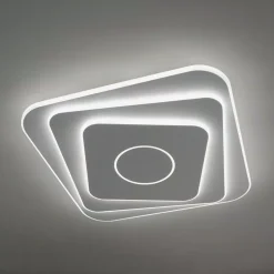 Plafoniere Moderne-Vivida International plafoniera square bianca led design moderna