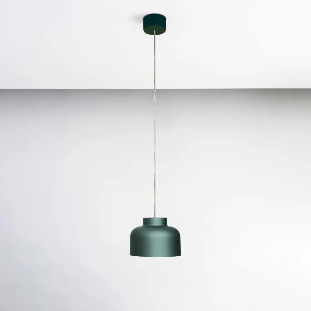 Lampade A Sospensione-Vivida International Vivida lampada a sospensione bottone petrolio biemissione dimmerabile con telecomando