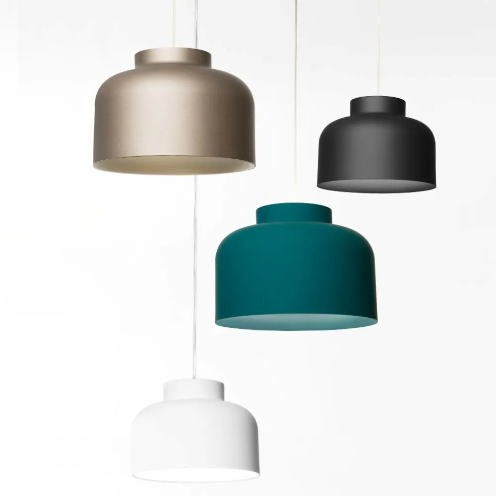 Lampade A Sospensione-Vivida International Vivida lampada a sospensione bottone petrolio biemissione dimmerabile con telecomando