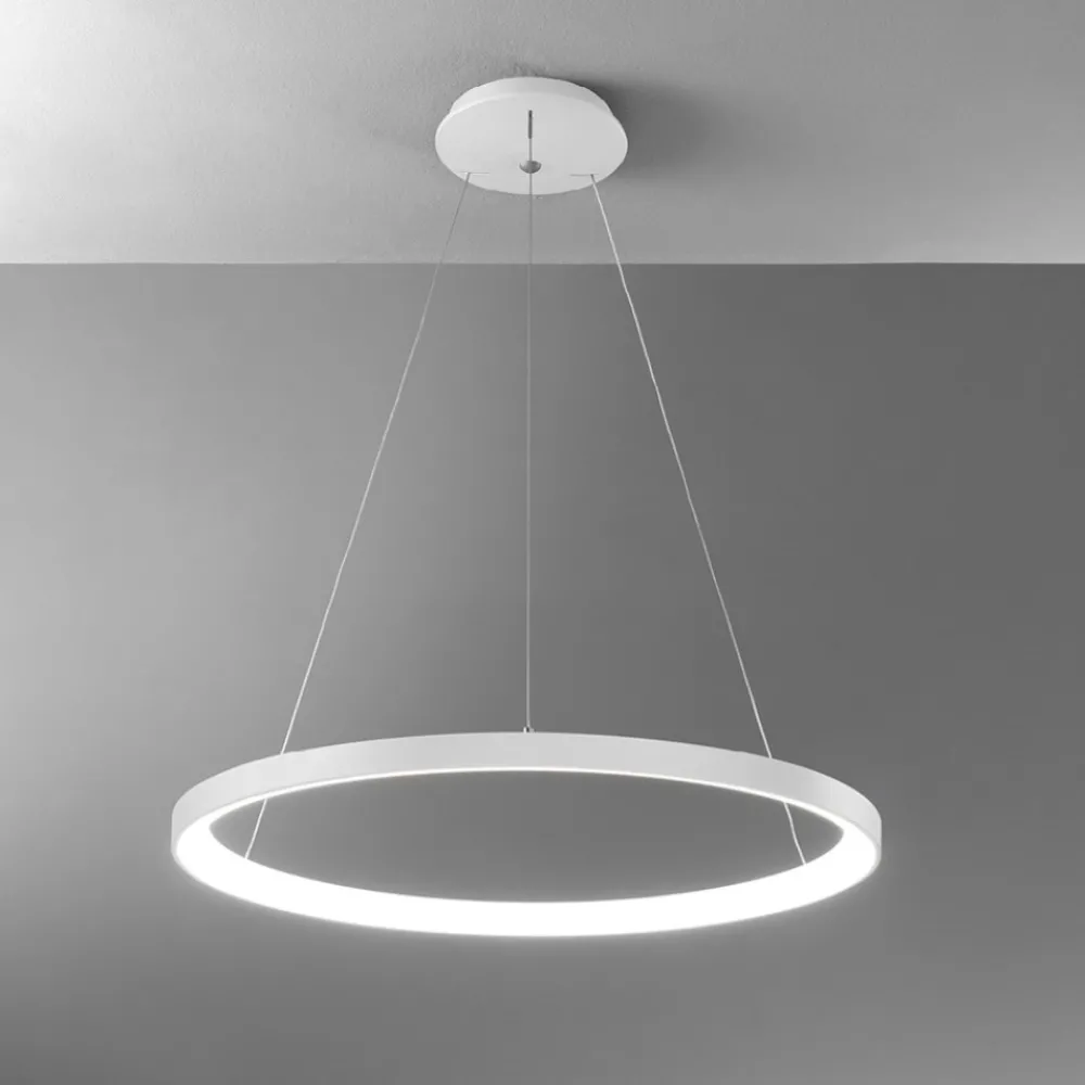 Lampadari Moderni-Vivida International Vivida lampadario lifering-r rotondo bianco led 80w 3000k 4000k