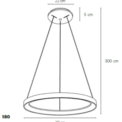 Lampadari Moderni-Vivida International Vivida lampadario moderno rotondo sabbia ovale led 3000k 4000k lifering-r