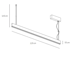 Lampadari Cucina-Vivida International Vivida lampadario segmento bianco per tavolo cucina led 40w cct