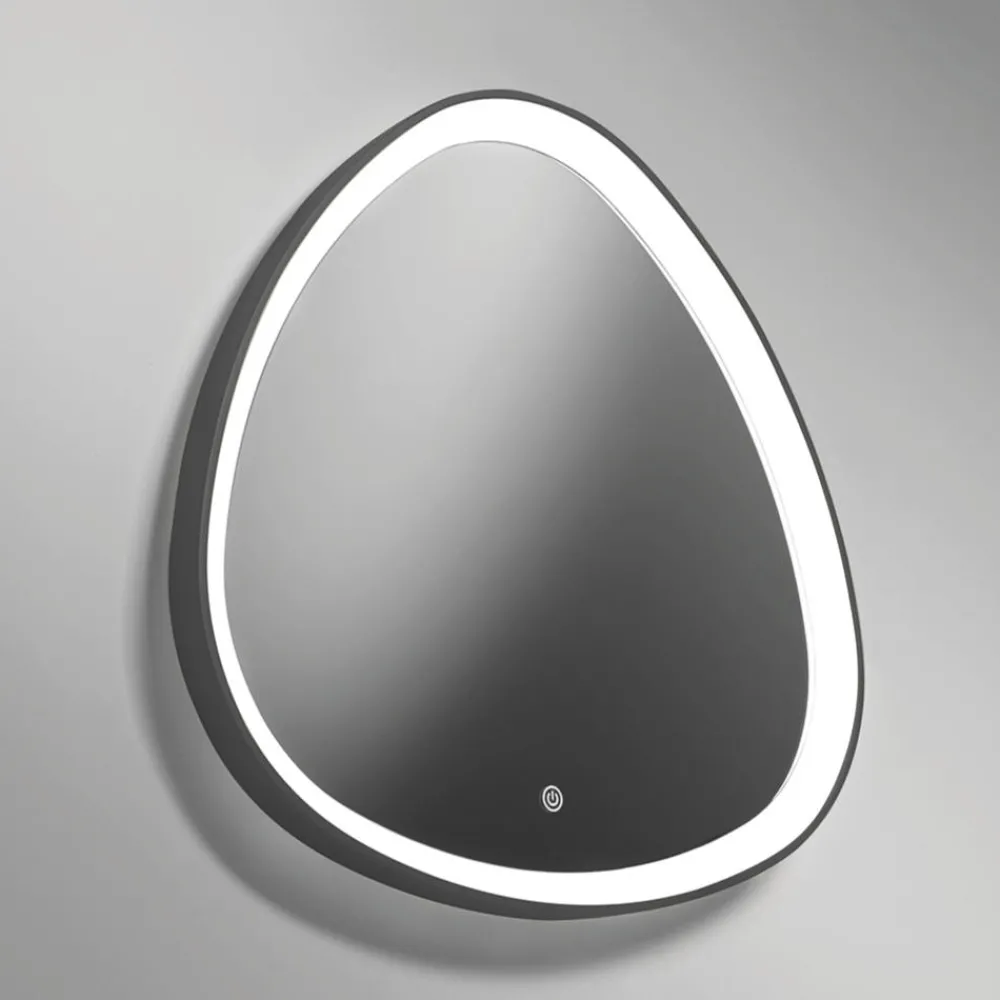 Specchi Da Parete-Vivida International Vivida lifering bronzo specchio da bagno design touch led 25w 3000k