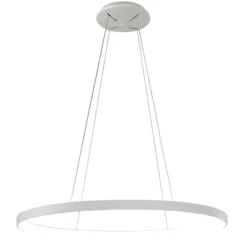 Lampadari Moderni-Vivida International Vivida lifering-o lampadario moderno bianco led 50w 3000k 4000k ovale