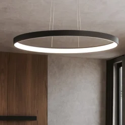 Lampadari Moderni-Vivida International Vivida lifering-o lampadario ovale bronzo led 40w 3000k 4000k