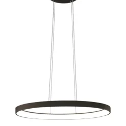 Lampadari Moderni-Vivida International Vivida lifering-o lampadario ovale bronzo led 40w 3000k 4000k
