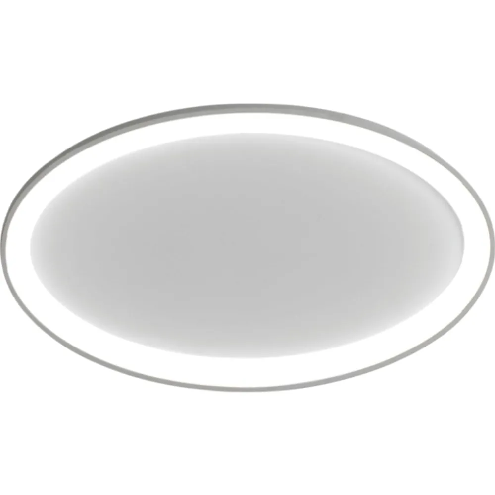 Plafoniere Moderne-Vivida International Vivida lifering-o plafoniera titanio ovale led 40w 3000k 4000k