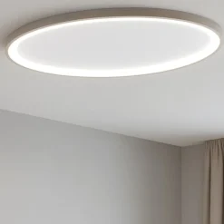 Plafoniere Moderne-Vivida International Vivida lifering-o plafoniera led 50w 3000k 4000k ovale sabbia