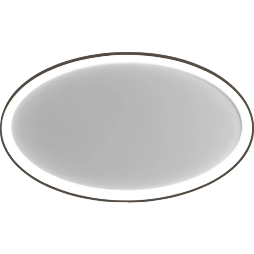 Plafoniere Moderne-Vivida International Vivida lifering-o plafoniera bronzo ovale 80cm led 50w 3000k 4000k