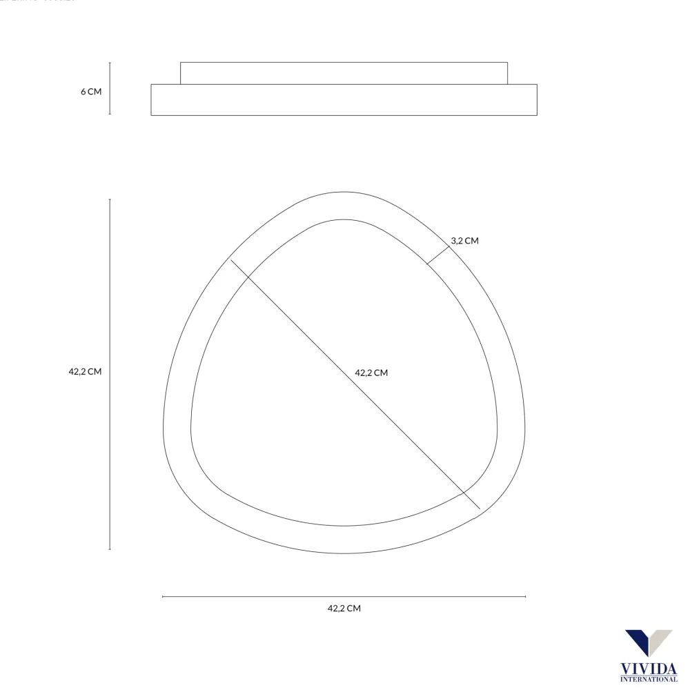 Plafoniere Moderne-Vivida International Vivida lifering plafoniera led nera 38w dimmerabile 3000k 4000k
