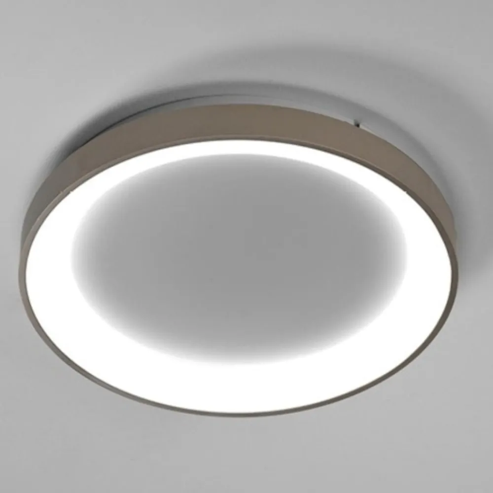 Plafoniere Moderne-Vivida International Vivida lifering sabbia plafoniera da cucina ovale moderna led 48w 3000k 4000k dimmerabile