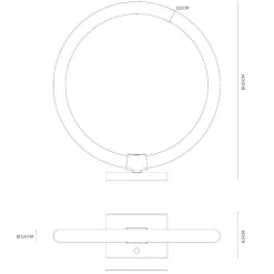 Abat Jour-Vivida International Vivida light line abat jour da comodino led 3000k dimmerabile
