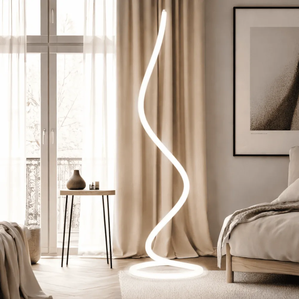 Lampade Da Terra-Vivida International Vivida light line lampada da terra piantana led 3000k dimmerabile