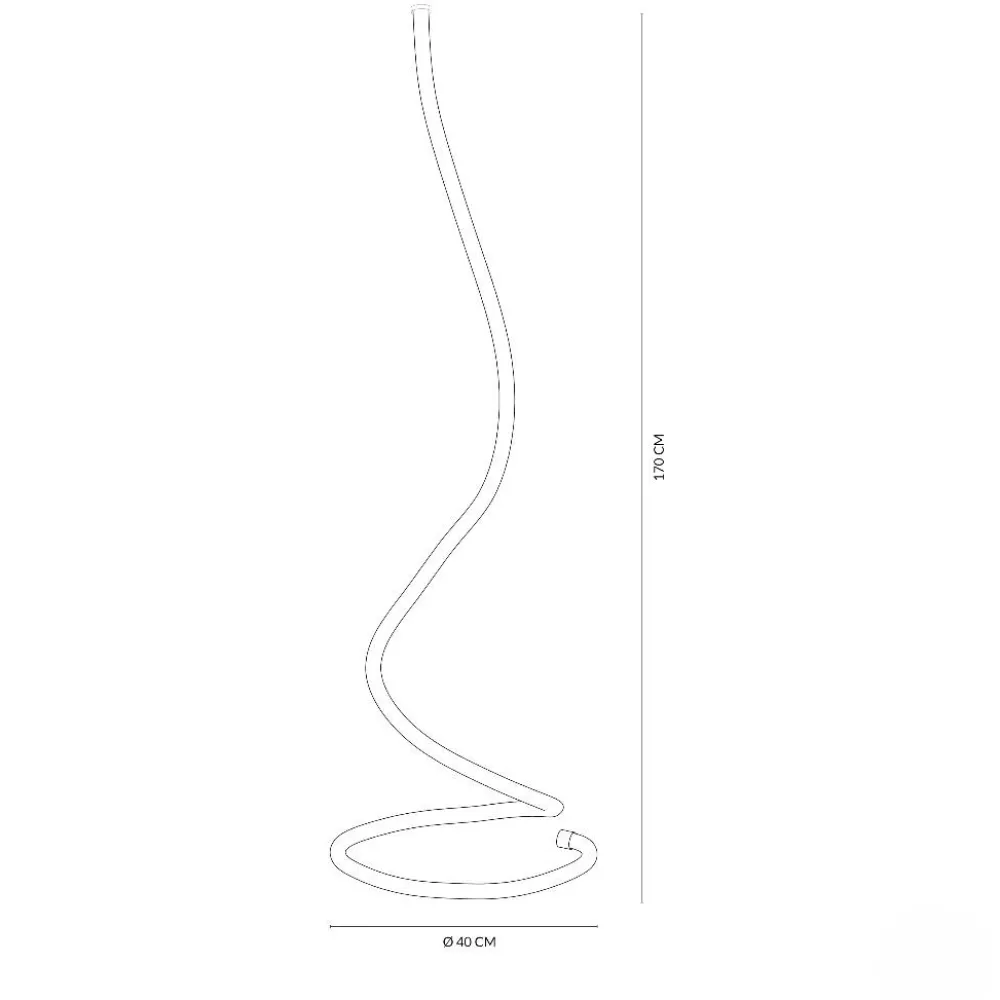 Lampade Da Terra-Vivida International Vivida light line lampada da terra piantana led 3000k dimmerabile