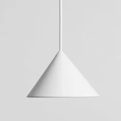 Lampade A Sospensione-Vivida International Vivida luminelle lampada a sospensione cono bianco moderno