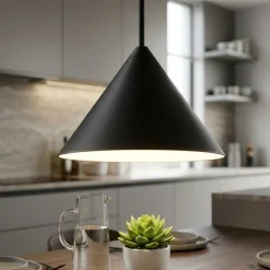 Lampade A Sospensione-Vivida International Vivida luminelle lampada a sospensione cono antracite moderno