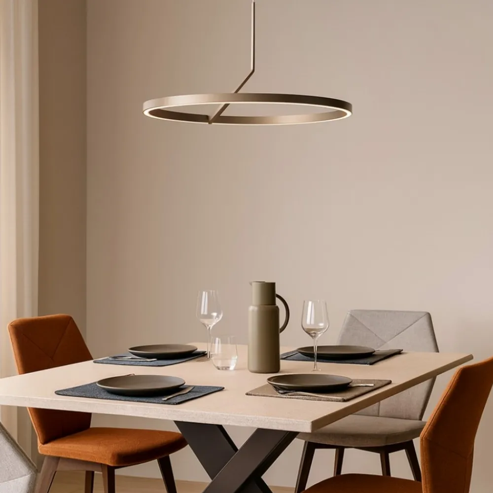 Lampadari Moderni-Vivida International Vivida meridiana lampadario sabbia moderno led 44w 3000k 4000k