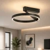 Plafoniere Moderne-Vivida International Vivida meridiana nero plafoniera led 33w 3000k 4000k moderna