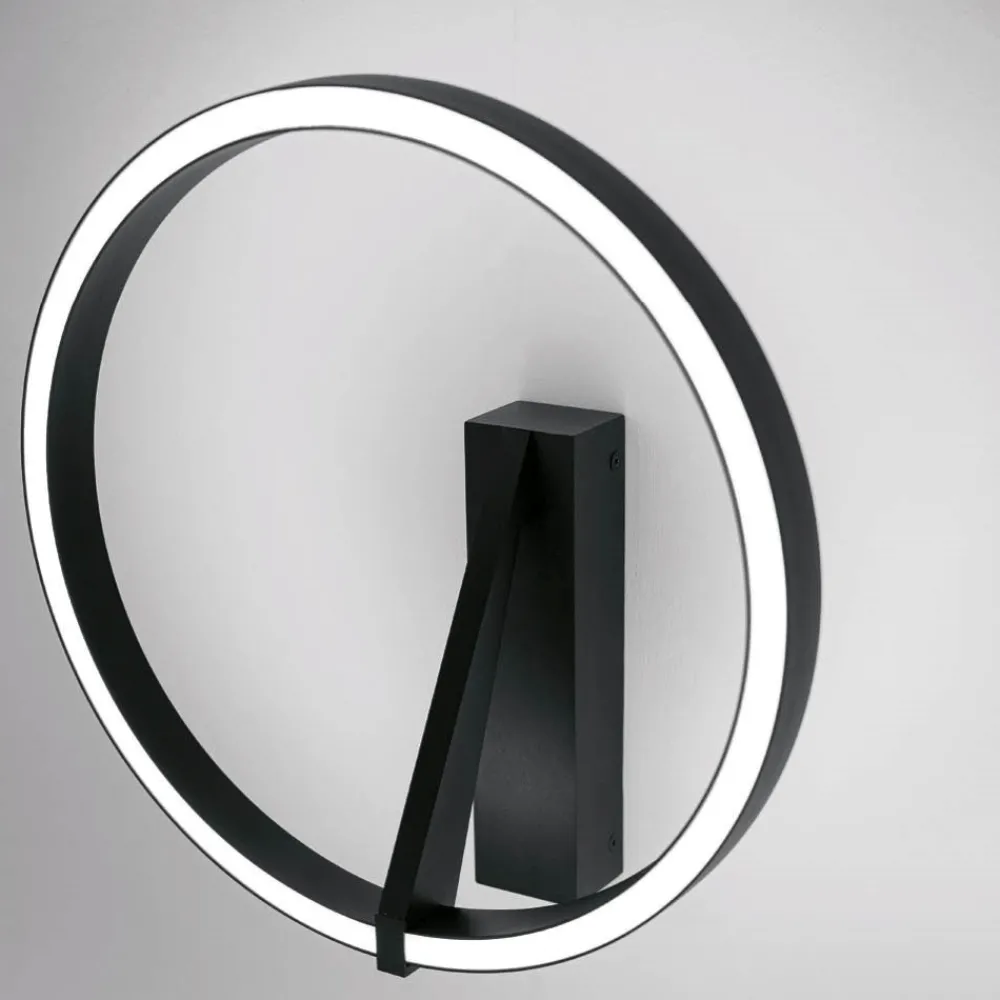 Plafoniere Moderne-Vivida International Vivida meridiana nero plafoniera led 33w 3000k 4000k moderna