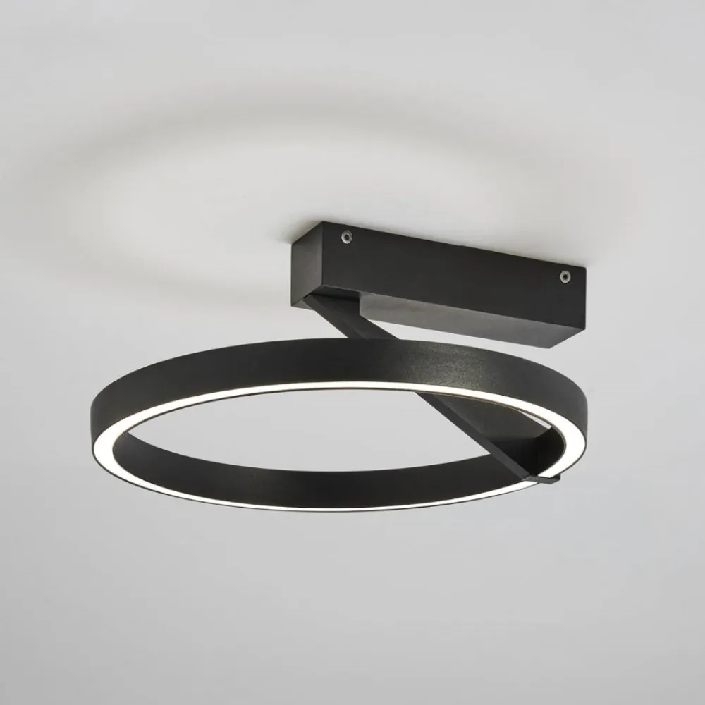 Plafoniere Moderne-Vivida International Vivida meridiana nero plafoniera led 33w 3000k 4000k moderna