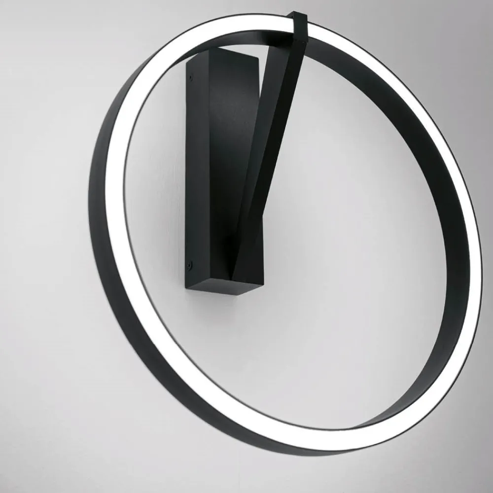 Plafoniere Moderne-Vivida International Vivida meridiana nero plafoniera led 33w 3000k 4000k moderna