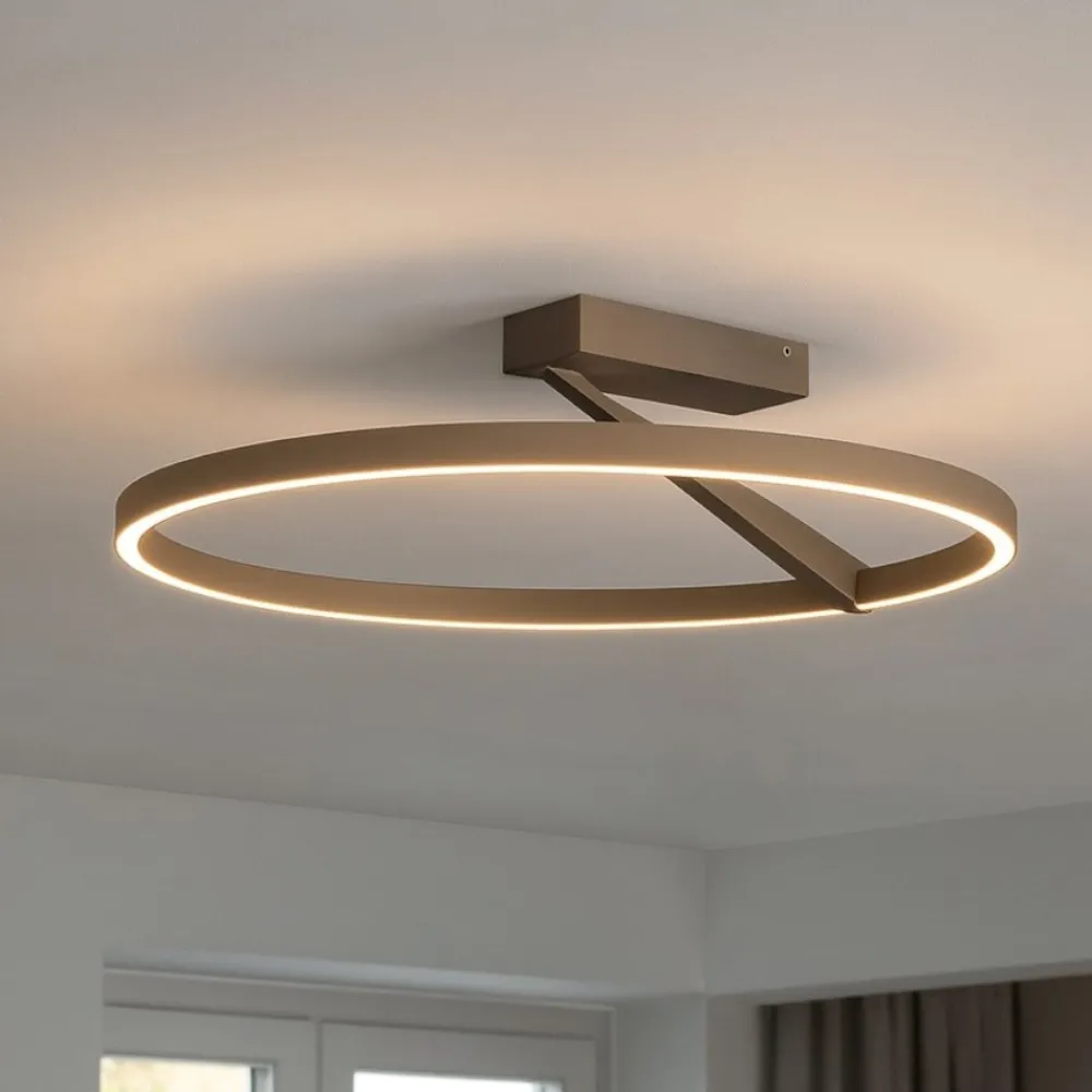 Plafoniere Moderne-Vivida International Vivida meridiana sabbia plafoniera led 44w 3000k 4000k dimmerabile
