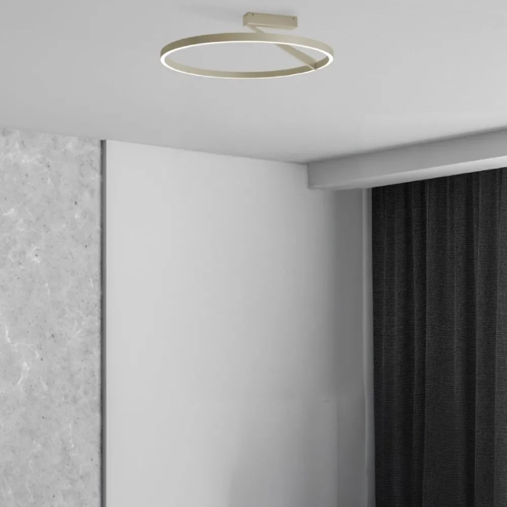 Plafoniere Moderne-Vivida International Vivida meridiana sabbia plafoniera led 44w 3000k 4000k dimmerabile