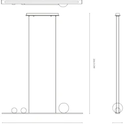 Lampadari Cucina-Vivida International Vivida moonlight lampadario oro led 36w 3000k per cucina moderna