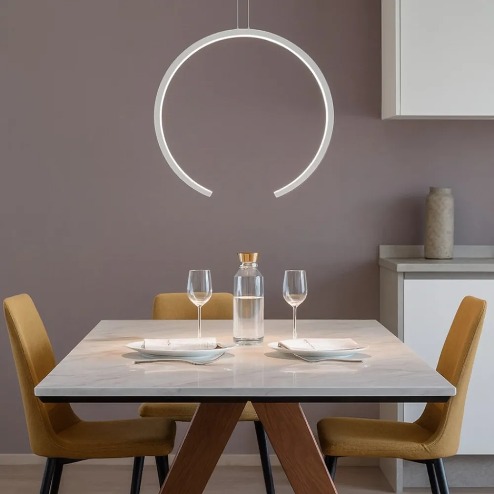 Lampadari Moderni-Vivida International Vivida olympic lampadario moderno economico bianco led 30w 3000k 4000k