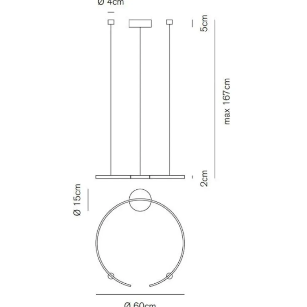 Lampadari Moderni-Vivida International Vivida olympic lampadario moderno economico bianco led 30w 3000k 4000k