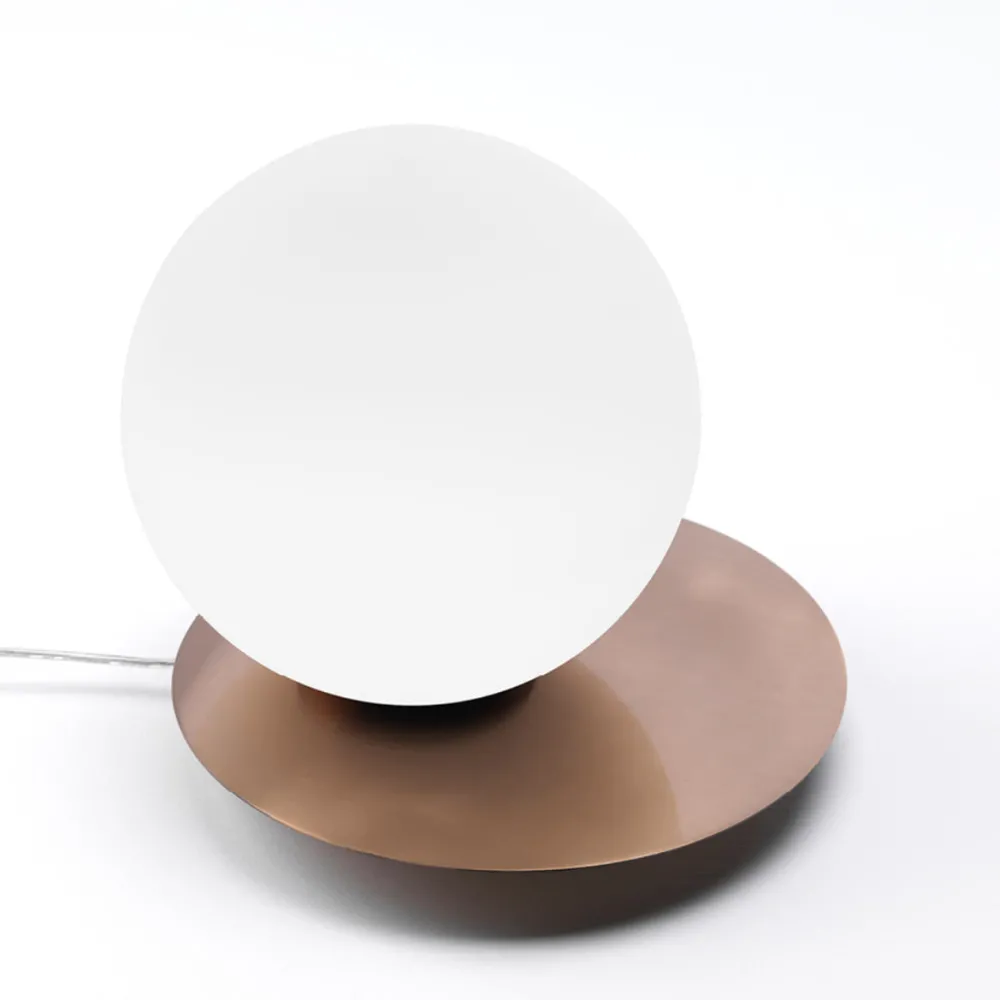 Abat Jour-Vivida International Vivida pearl abat-jour da comodino moderna oro rosa led 12w 3000k